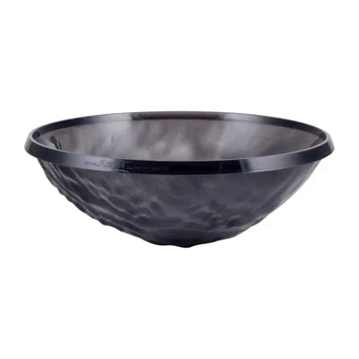 Pre-owned 1stdibs Mario Bellini For Kartell, Italy. Large "moon" Bowl In Smoke-colored Plastic In Gray