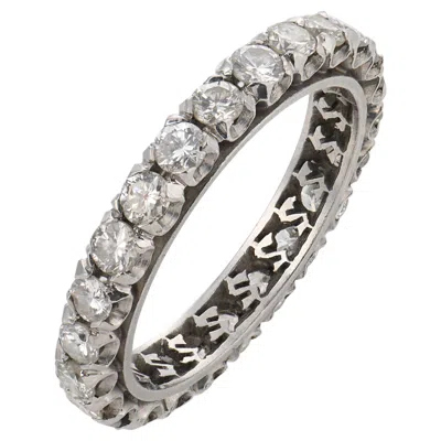 Pre-owned 1stdibs Mid Century 1.50 Carat Diamond Platinum Eternity Band In Multi