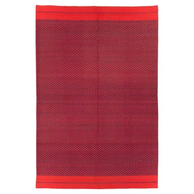Pre-owned 1stdibs Mid-20th Century Handmade Turkish Flatweave Accent Rug In Red