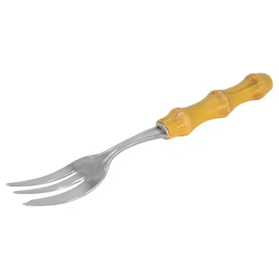 Pre-owned 1stdibs Mid-20th Century Italian Silver Fork With Bone Handle, Germany In Sand