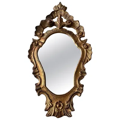 Pre-owned 1stdibs Mid-century Italian Florentine Gilded Wall Mirror, Circa 1960s In Brown