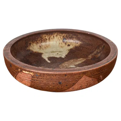 Pre-owned 1stdibs Mid-century Modern Danish Studio Pottery Bowl From Visby, Denmark, 1960s In Brown