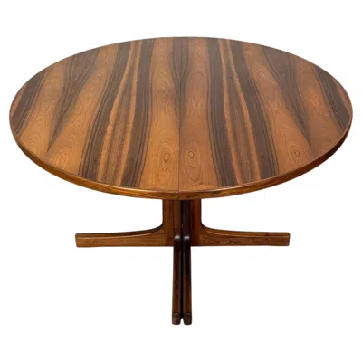 Pre-owned 1stdibs Mid-century Modern Extendable Rosewood Dining Table In Brown