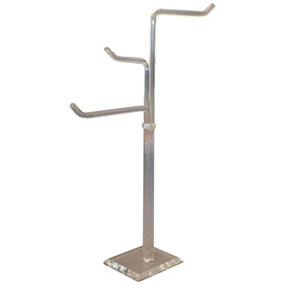 Pre-owned 1stdibs Mid-century Modern Lucite Coat Rack, Freestanding Clothes Tree, 1970 In Gray