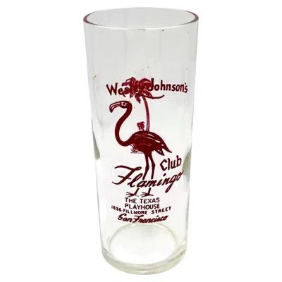 Pre-owned 1stdibs Mid-century Texas Playhouse/club Flamingo San Francisco Double Bar Collins Glass In Gray
