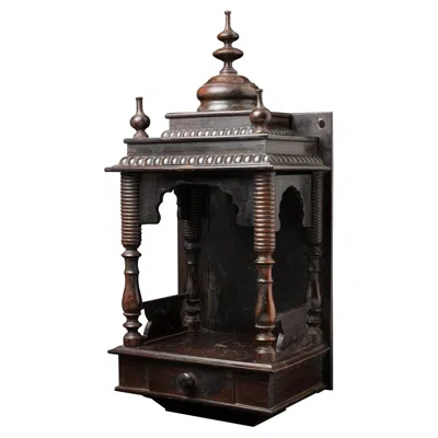 Pre-owned 1stdibs Middle 20th Century Antique Wooden Indian Temple From India In Brown