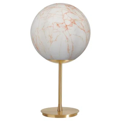 Pre-owned 1stdibs Mineral Red Veinings Stand Table Lamp By Slide Studio