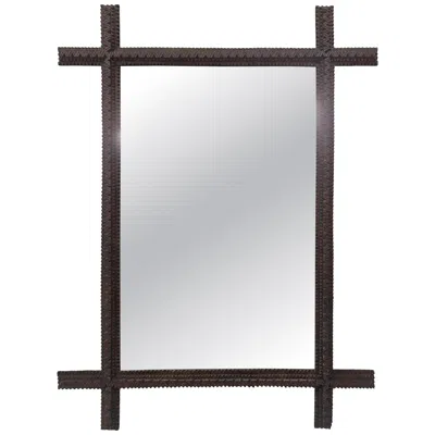 Pre-owned 1stdibs Mirror, Frame, Hand Carved, Black Forest, Schwarzwald, Folk Art, 1880s, Germany