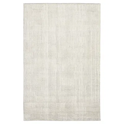 Pre-owned 1stdibs Modern Moroccan Style Hand-knotted Wool Area Rug In Cream And Ivory 6x9 In White