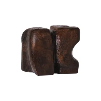 Pre-owned 1stdibs Monolithic Abstract Wooden Sculpture, Circa 1970 In Brown