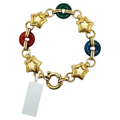 Pre-owned 1stdibs Multi-color Bracelet In 18k Yellow Gold