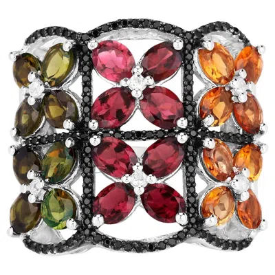 Pre-owned 1stdibs Multicolored Tourmaline Ring Topaz Spinel 8.38 Carats