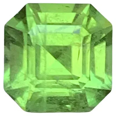 Pre-owned 1stdibs Natural Lime Green Peridot Octagon Cut 3.04 Carat Loose Gemstone For Ring