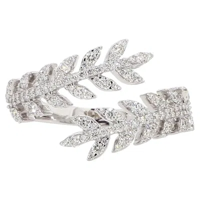 Pre-owned 1stdibs Natural White Round Diamond 0.61 Carat Tw Gold Ring