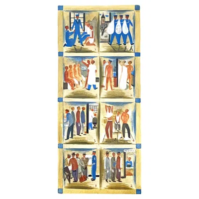 Pre-owned 1stdibs Naval Recruitment,  Classic And Charming View Into 1930s Military Life In Sand