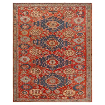 Pre-owned 1stdibs Nazmiyal Collection Antique Caucasian Soumak Allover Rug 8ft 3in X 10ft 3in In Brown