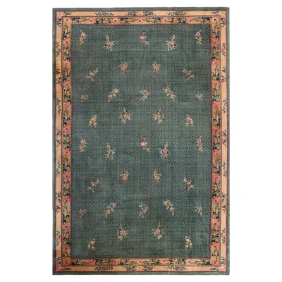 Pre-owned 1stdibs Nazmiyal Collection Antique Chinese Hand-knotted Rug C. 1920 14 Ft X 21 Ft In Gray