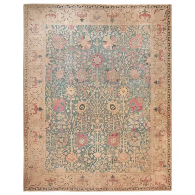 Pre-owned 1stdibs Nazmiyal Collection Vase Design Antique Indian Agra Rug. 11 Ft X 14 Ft 2 In In Brown