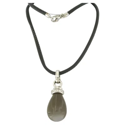 Pre-owned 1stdibs Necklace And Pendant With Alexandriet And Brilliant Cut Diamonds 18k Gold In Multi