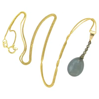 Pre-owned 1stdibs Necklace And Pendant With Alexandrite And Diamonds Up To 0.20ct 14k Gold, Silver In Multi