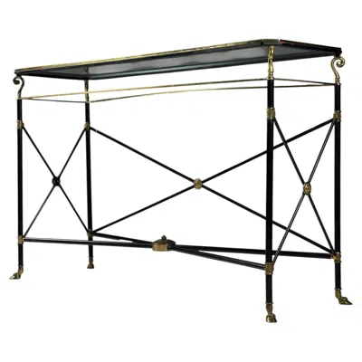 Pre-owned 1stdibs Neoclassical Console Table 1950s In Black