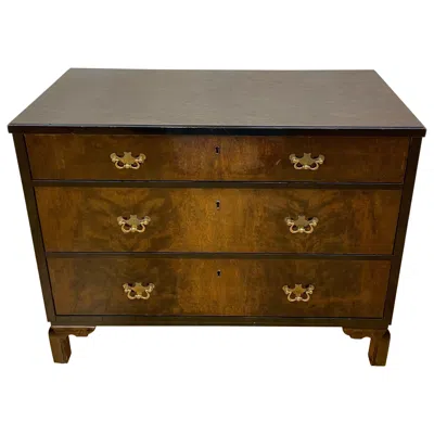 Pre-owned 1stdibs Neoclassical Revival Chest Of Drawers, Birch & Mahogany, Sweden, 1800 In Brown