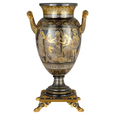Pre-owned 1stdibs Neo-grec Gilt And Patinated Bronze Amphora Vase, Attributed To Christofle In Gold