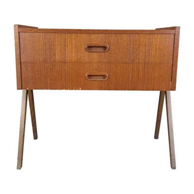 Pre-owned 1stdibs Nightstand With Drawer In Teak Wood, Denmark, 1960 In Brown