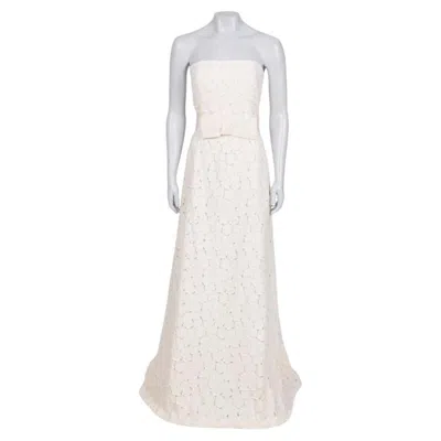 Pre-owned 1stdibs Nwot Max Mara Beige Wedding Dress - Fr40/l In Brown