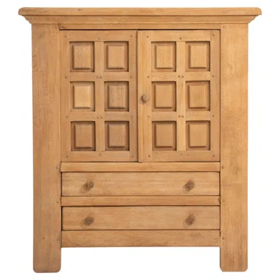 Pre-owned 1stdibs Oak Brutalist Buffet In Brown