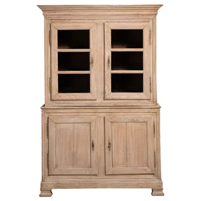 Pre-owned 1stdibs Oak Provençal Vitrine In Brown