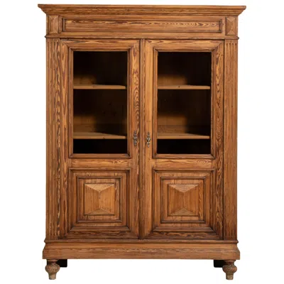 Pre-owned 1stdibs Oak Vitrine In Brown