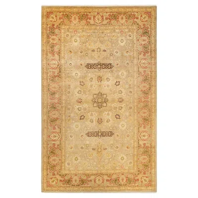Pre-owned 1stdibs One-of-a-kind Hand Made Traditional Mogul Light Grey Area Rug In Gray