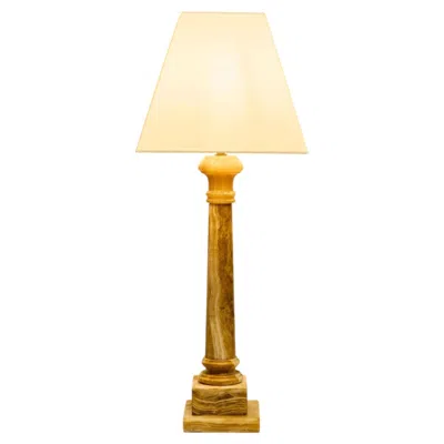 Pre-owned 1stdibs Onyx Column Lamp In Black