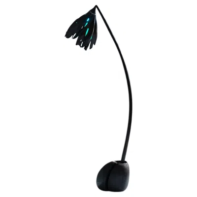 Pre-owned 1stdibs Orchadeance Oak Floor Lamp By Alun Heslop In Brown