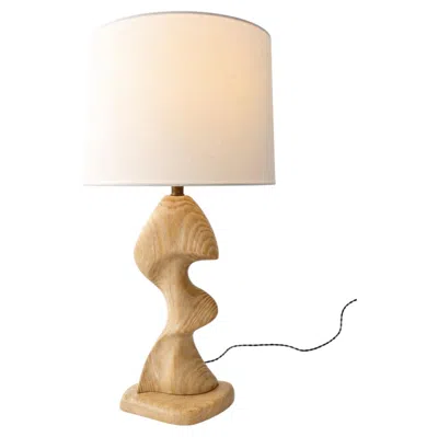 Pre-owned 1stdibs Organic Sculptural Oak Table Lamp, Contemporary Studio Craft, California, 1960s In Brown