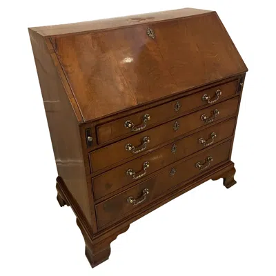 Pre-owned 1stdibs Outstanding Quality Antique George Iii Mahogany Bureau In Brown