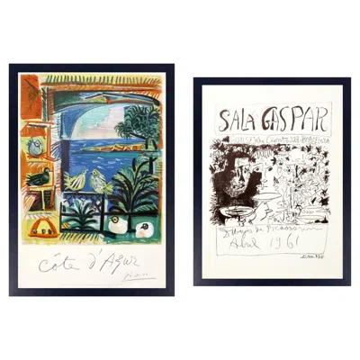 Pre-owned 1stdibs Pablo Picasso Lithographs 43" X 30" Mid Century Modern Abstract Art In Brown