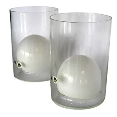 Pre-owned 1stdibs Pair Glass Lamp Prototypes By Ugo La Pietra For Poggi In Transparent