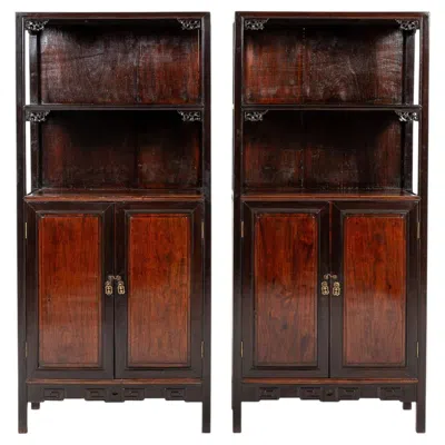 Pre-owned 1stdibs Pair Of 19th Century Chinese Cabinets In Brown