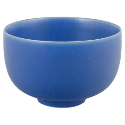 Pre-owned 1stdibs Per Linnemann-schmidt For Palshus. Stoneware Bowl With A Deep Matte Blue Glaze