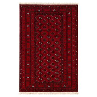 Pre-owned 1stdibs Persian Style Red Bokhara Rug, Handwoven Wool Carpet, 47.24 X 70.87 In