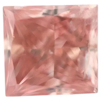 Pre-owned 1stdibs Pink Diamond 0.24ct Natural Loose Fancy Intense Pink Color Diamond Gia Princess