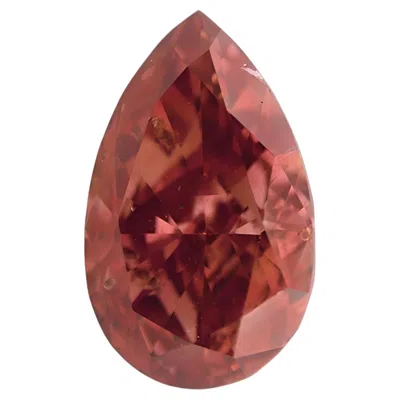 Pre-owned 1stdibs Pink Diamond - 0.32ct Natural Loose Fancy Deep Orangy Pink (red Color) Gia Pear
