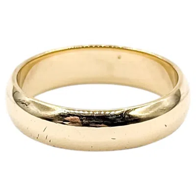 Pre-owned 1stdibs Plain Band Ring In 10k Yellow Gold