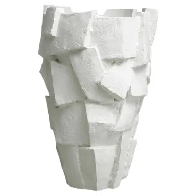 Pre-owned 1stdibs Planter, Matte White, Luxurious Minimalism. In Transparent