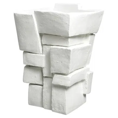 Pre-owned 1stdibs Planter, Matte White, With A Beautifully Textured Surface. In Transparent