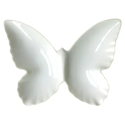 Pre-owned 1stdibs Porcelain Butterfly Jewelry Dish Vide-poche In Gray