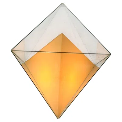 Pre-owned 1stdibs Post-modern Octaëder Floor Lamp Or Light Object By Marcel Simons, 1993 In Orange