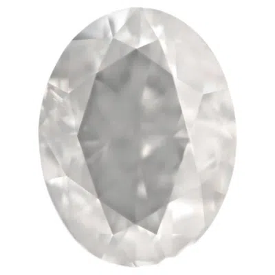 Pre-owned 1stdibs Pure Gray Diamond - 2.60ct Natural Loose Fancy Gray Color Oval Shape Big Diamond